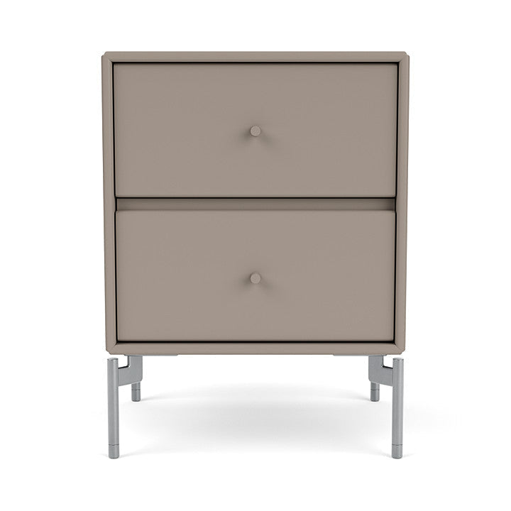 [product_category]-Montana Drift Drawer Module With Legs, Truffle/Matt Chrome-Montana Furniture-5714322359528-000DRIFT-141-01-MON-2
