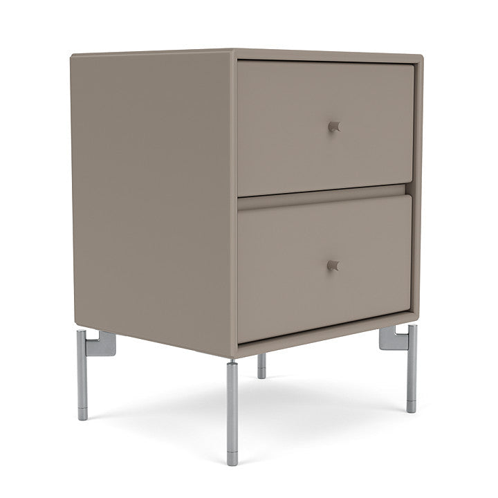 [product_category]-Montana Drift Drawer Module With Legs, Truffle/Matt Chrome-Montana Furniture-5714322359528-000DRIFT-141-01-MON-3