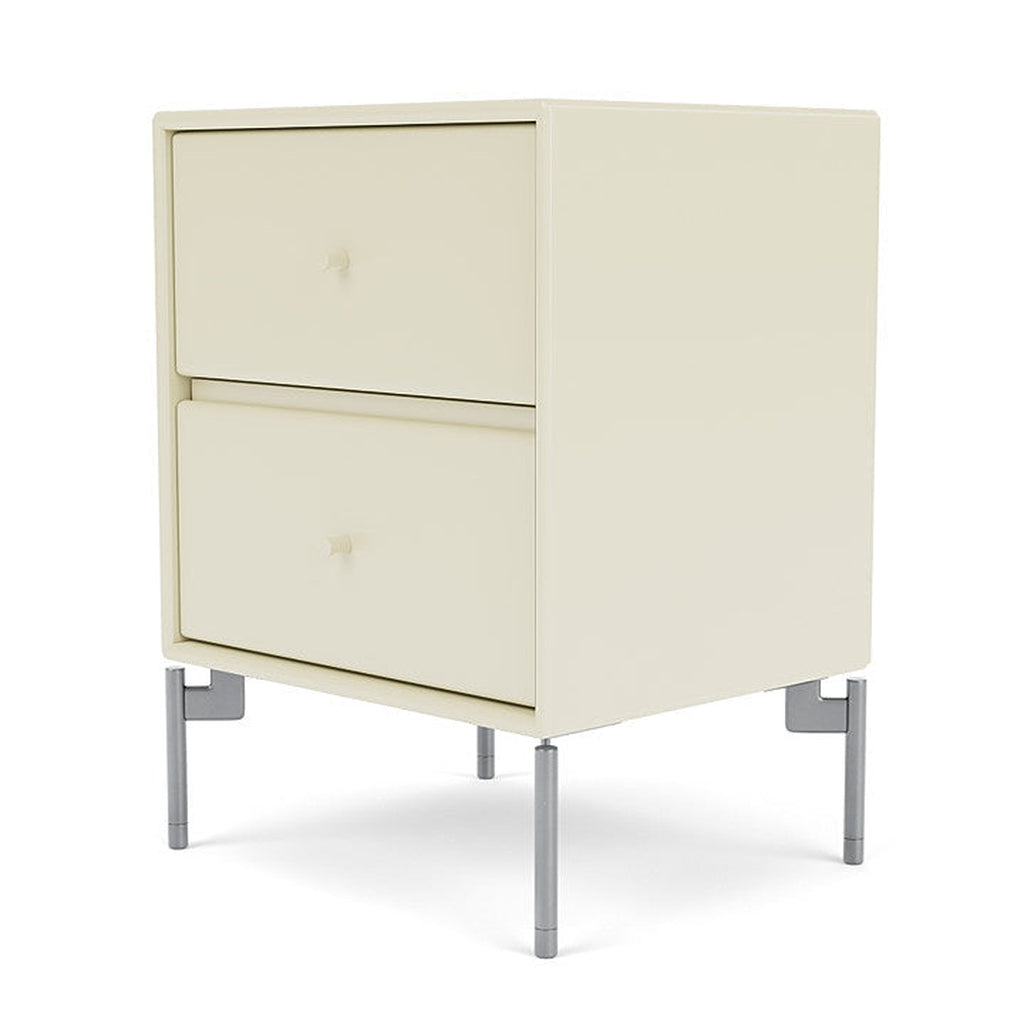 [product_category]-Montana Drift Drawer Module With Legs, Vanilla/Matt Chrome-Montana Furniture-5714322205818-000DRIFT-150-01-MON-1