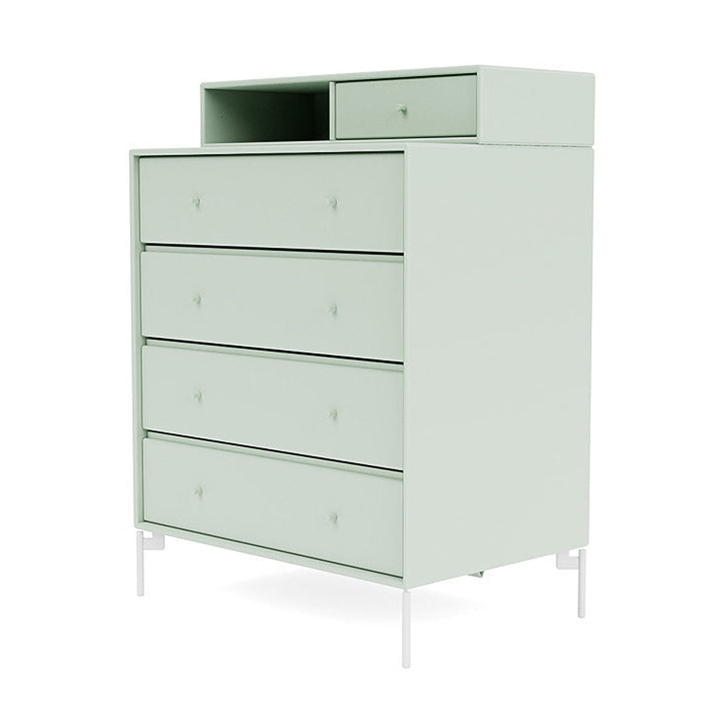 [product_category]-Montana Keep Chest Of Drawers Of Drawers With Legs, Mist/Snow White-Montana Furniture-5714322262682-0000KEEP-161-02-MON-1