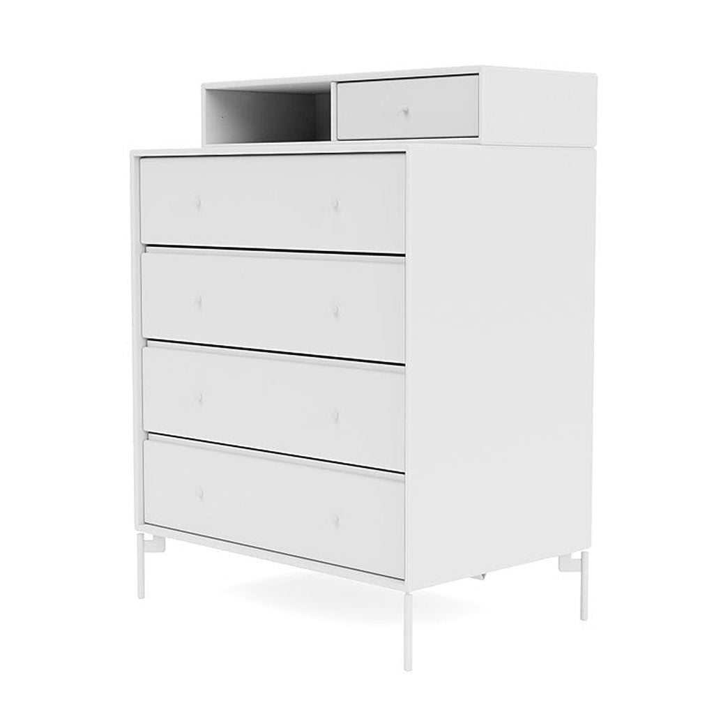 [product_category]-Montana Keep Chest Of Drawers Of Drawers With Legs, Snow White/Snow White-Montana Furniture-5714322263245-0000KEEP-38-02-MON-1