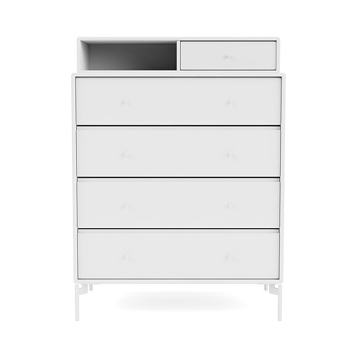 [product_category]-Montana Keep Chest Of Drawers Of Drawers With Legs, Snow White/Snow White-Montana Furniture-5714322263245-0000KEEP-38-02-MON-2