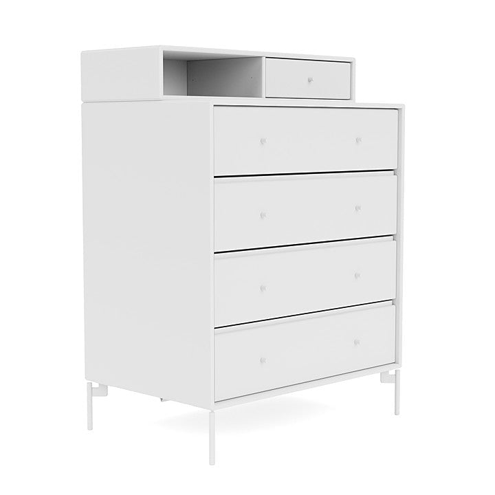 [product_category]-Montana Keep Chest Of Drawers Of Drawers With Legs, Snow White/Snow White-Montana Furniture-5714322263245-0000KEEP-38-02-MON-3
