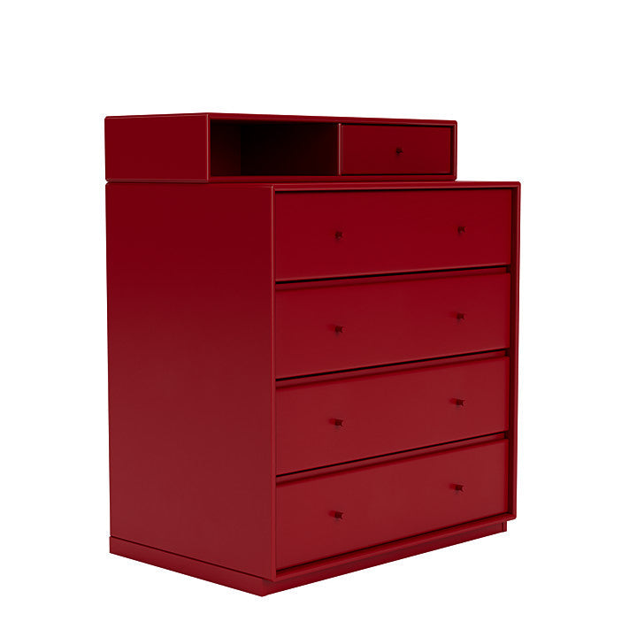 [product_category]-Montana Keep Chest Of Drawers With 3 Cm Plinth, Beetroot Red-Montana Furniture-5714322263047-0000KEEP-165-06-MON-3