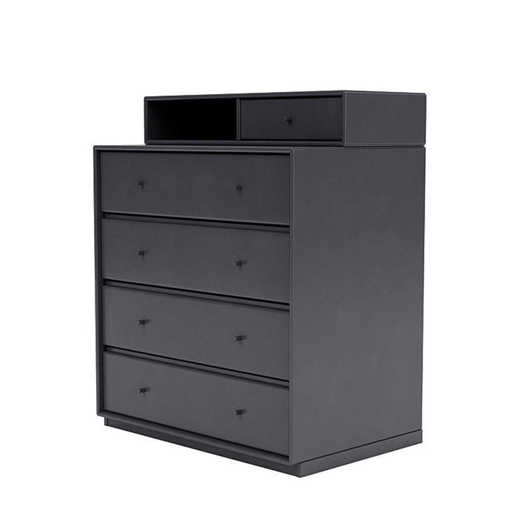 [product_category]-Montana Keep Chest Of Drawers With 3 Cm Plinth, Carbon Black-Montana Furniture-5714322263207-0000KEEP-36-06-MON-1