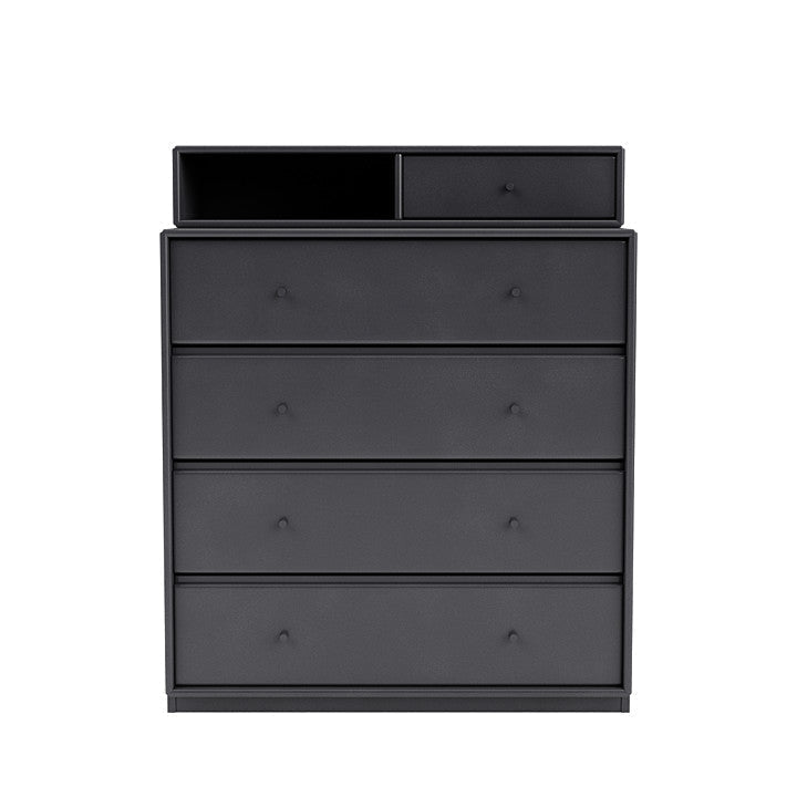 [product_category]-Montana Keep Chest Of Drawers With 3 Cm Plinth, Carbon Black-Montana Furniture-5714322263207-0000KEEP-36-06-MON-2