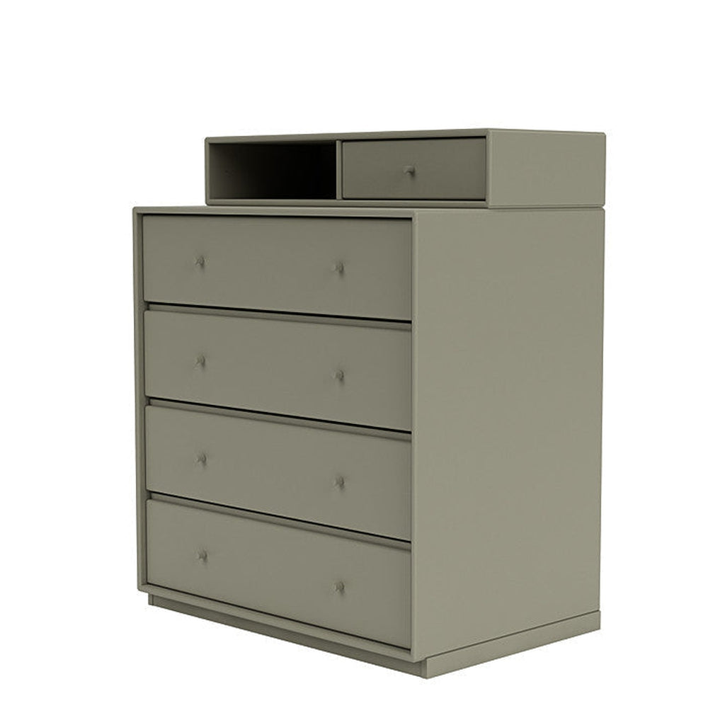 [product_category]-Montana Keep Chest Of Drawers With 3 Cm Plinth, Fennel Green-Montana Furniture-5714322261449-0000KEEP-144-06-MON-1