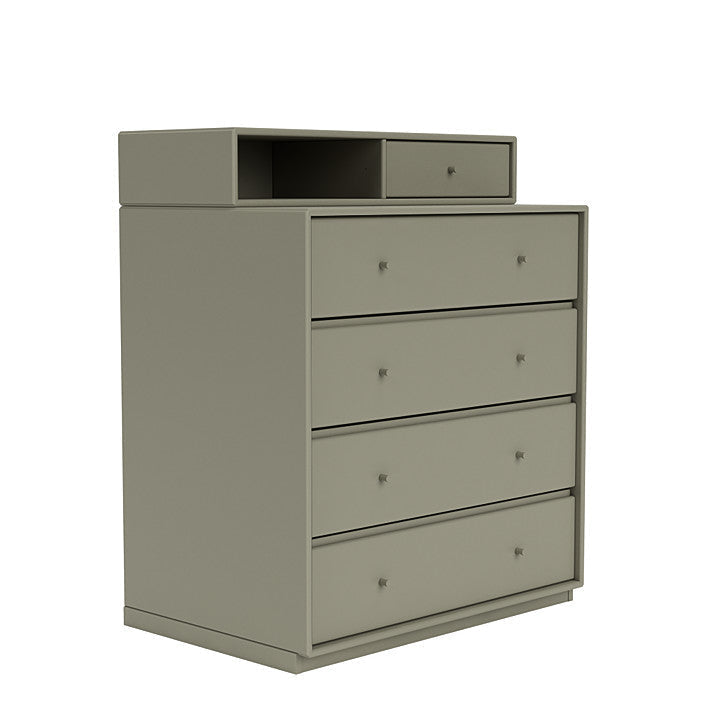 [product_category]-Montana Keep Chest Of Drawers With 3 Cm Plinth, Fennel Green-Montana Furniture-5714322261449-0000KEEP-144-06-MON-3