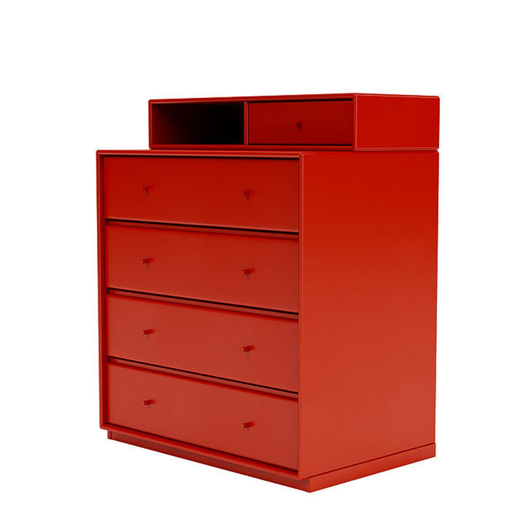[product_category]-Montana Keep Chest Of Drawers With 3 Cm Plinth, Rosehip Red-Montana Furniture-5714322261524-0000KEEP-145-06-MON-1