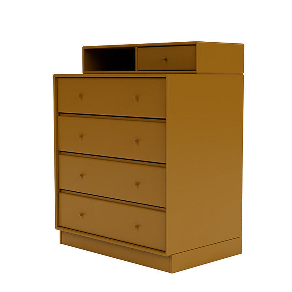 [product_category]-Montana Keep Chest Of Drawers With 7 Cm Plinth, Amber Yellow-Montana Furniture-5714322261296-0000KEEP-142-07-MON-1