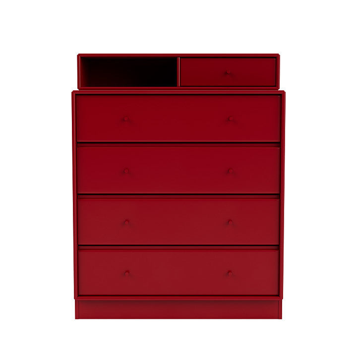 [product_category]-Montana Keep Chest Of Drawers With 7 Cm Plinth, Beetroot Red-Montana Furniture-5714322263054-0000KEEP-165-07-MON-2