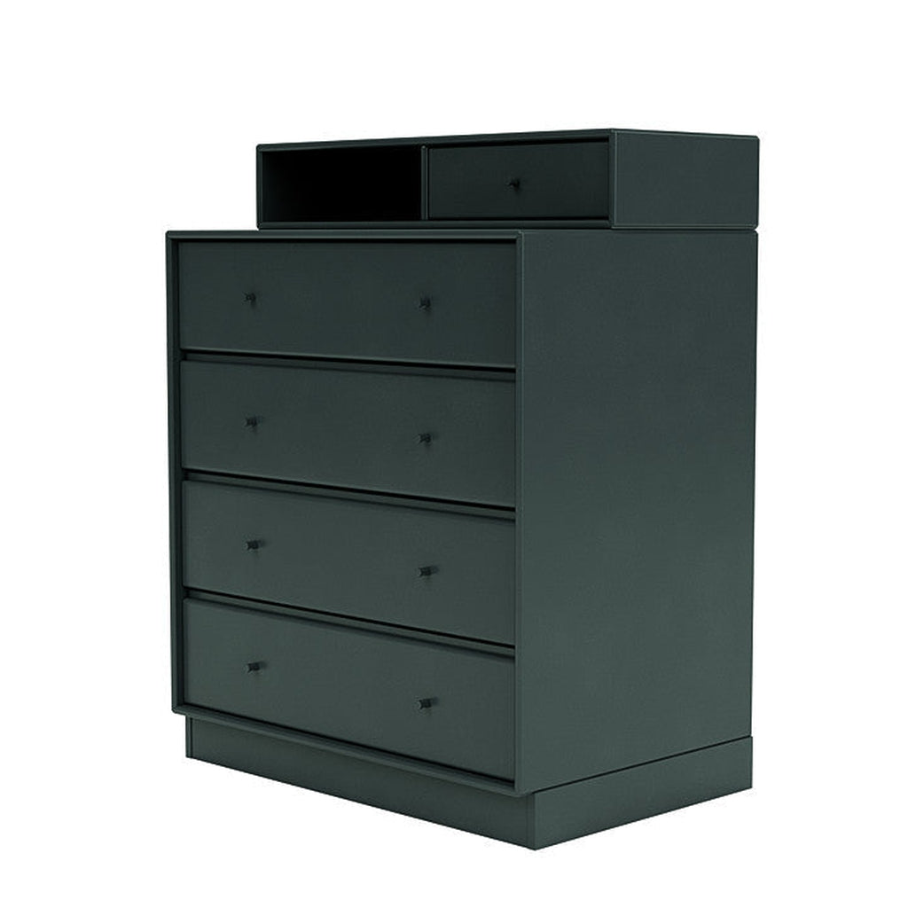 [product_category]-Montana Keep Chest Of Drawers With 7 Cm Plinth, Black Jade-Montana Furniture-5714322262897-0000KEEP-163-07-MON-1