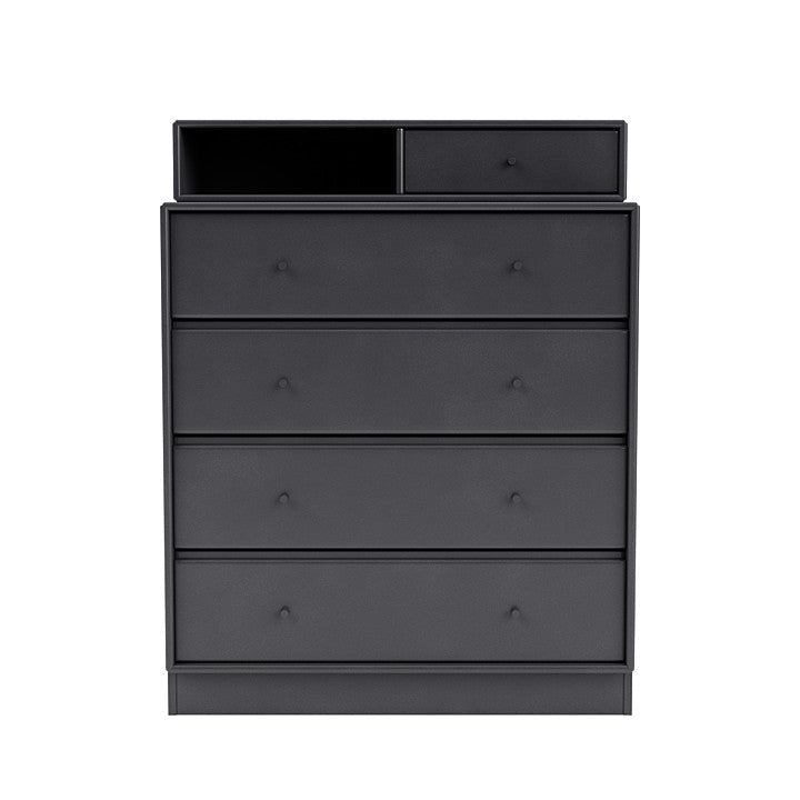 [product_category]-Montana Keep Chest Of Drawers With 7 Cm Plinth, Carbon Black-Montana Furniture-5714322263214-0000KEEP-36-07-MON-2
