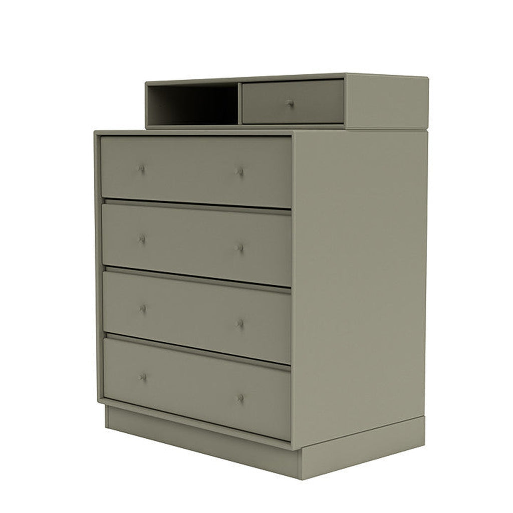 [product_category]-Montana Keep Chest Of Drawers With 7 Cm Plinth, Fennel Green-Montana Furniture-5714322261456-0000KEEP-144-07-MON-1