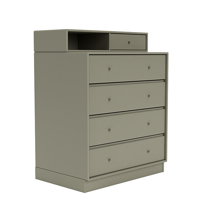 [product_category]-Montana Keep Chest Of Drawers With 7 Cm Plinth, Fennel Green-Montana Furniture-5714322261456-0000KEEP-144-07-MON-3