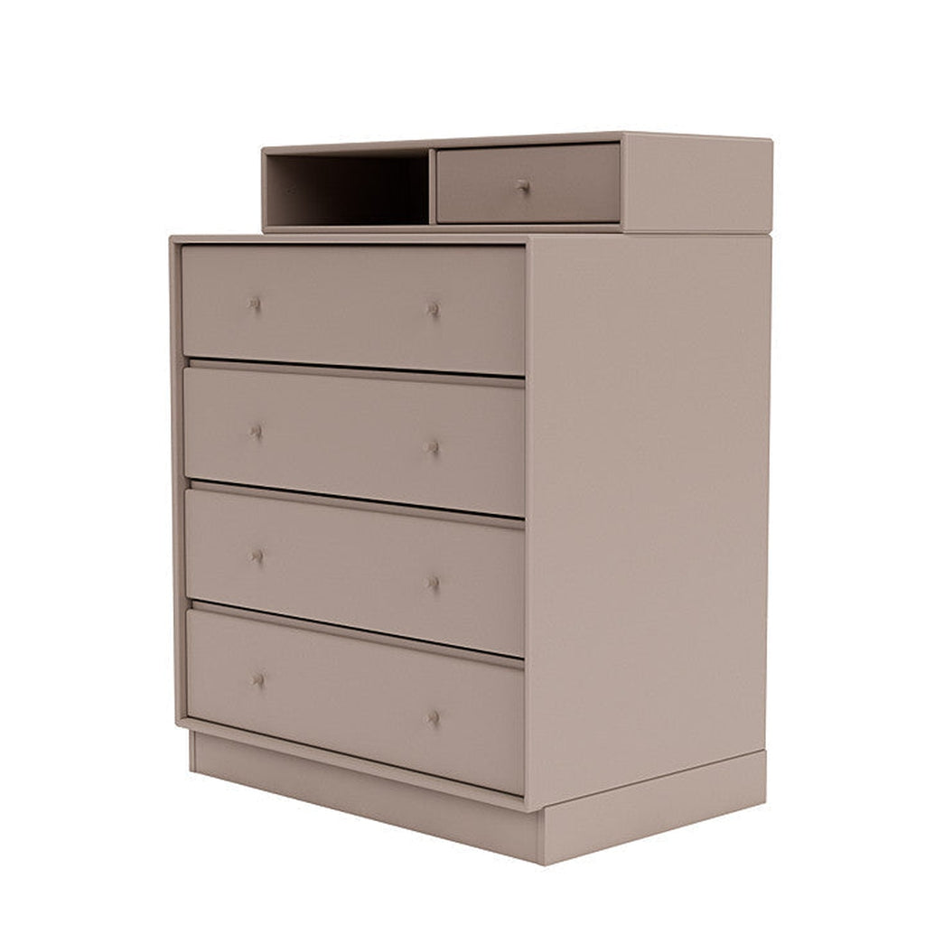 [product_category]-Montana Keep Chest Of Drawers With 7 Cm Plinth, Mushroom Brown-Montana Furniture-5714322260893-0000KEEP-137-07-MON-1