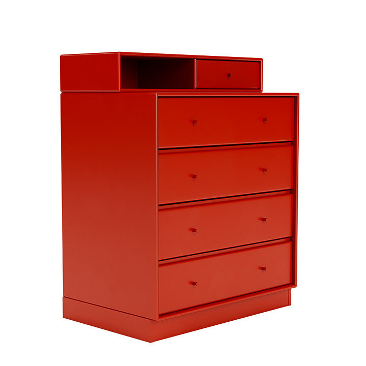 [product_category]-Montana Keep Chest Of Drawers With 7 Cm Plinth, Rosehip Red-Montana Furniture-5714322261531-0000KEEP-145-07-MON-3