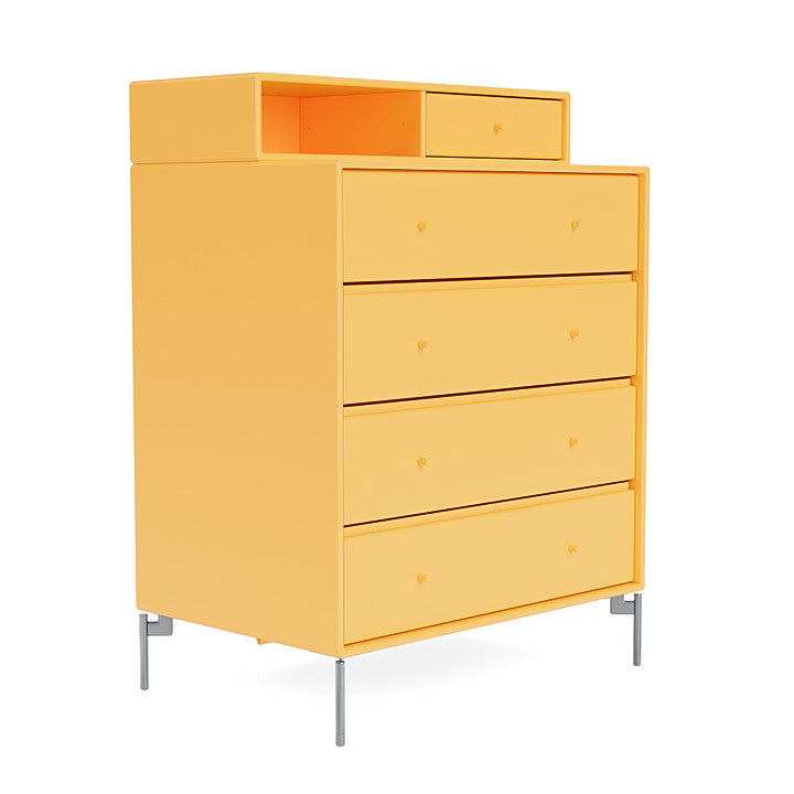 [product_category]-Montana Keep Chest Of Drawers With Legs, Acacia/Matt Chrome-Montana Furniture-5715288346256-0000KEEP-166-01-MON-3