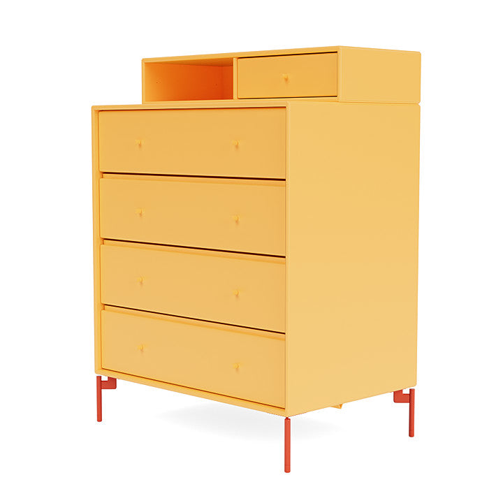 [product_category]-Montana Keep Chest Of Drawers With Legs, Acacia/Rosehip-Montana Furniture-5715288346331-0000KEEP-166-11-MON-1