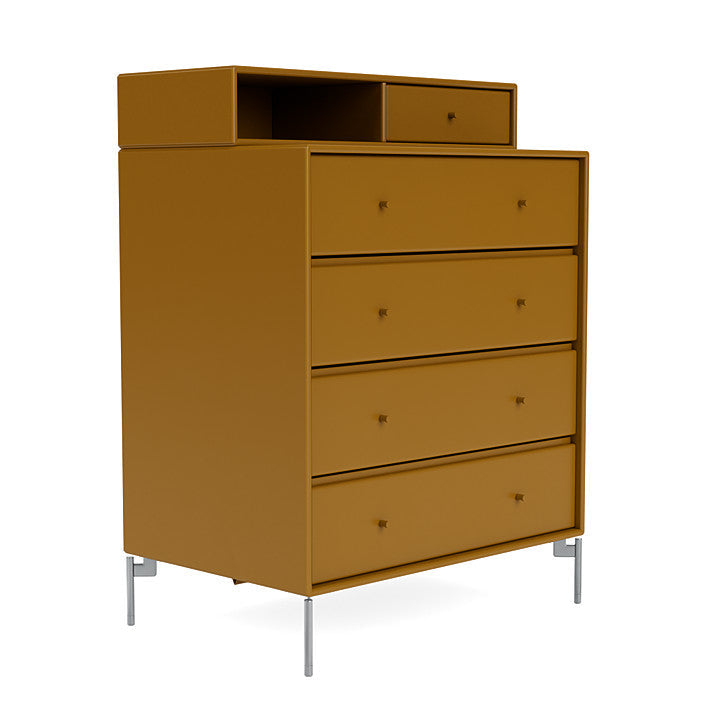 [product_category]-Montana Keep Chest Of Drawers With Legs, Amber/Matt Chrome-Montana Furniture-5714322261234-0000KEEP-142-01-MON-3