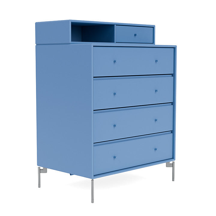 [product_category]-Montana Keep Chest Of Drawers With Legs, Azure Blue/Matt Chrome-Montana Furniture-5714322262118-0000KEEP-154-01-MON-3