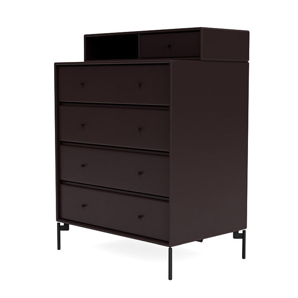 [product_category]-Montana Keep Chest Of Drawers With Legs, Balsamic/Black-Montana Furniture-5714322262613-0000KEEP-160-03-MON-1