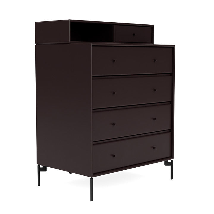 [product_category]-Montana Keep Chest Of Drawers With Legs, Balsamic/Black-Montana Furniture-5714322262613-0000KEEP-160-03-MON-3