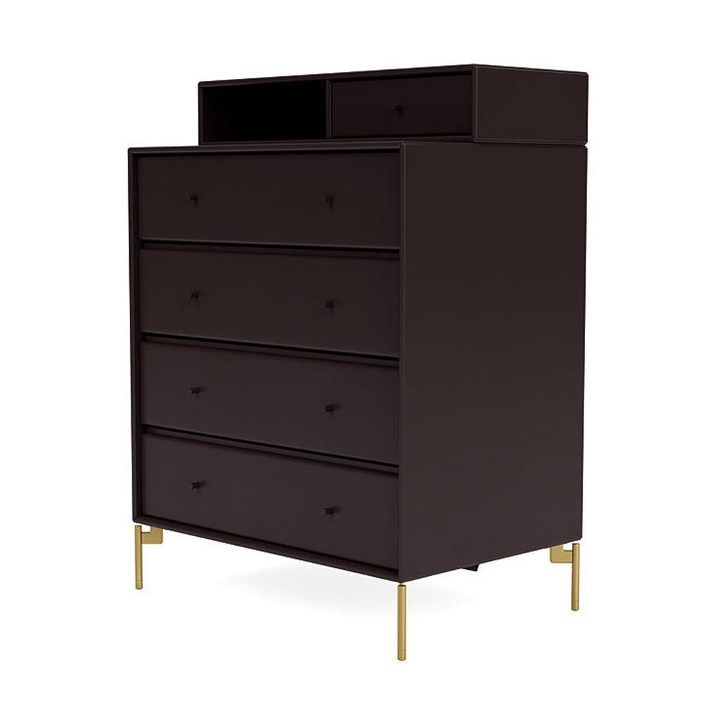 [product_category]-Montana Keep Chest Of Drawers With Legs, Balsamic/Brass-Montana Furniture-5714322262668-0000KEEP-160-09-MON-1