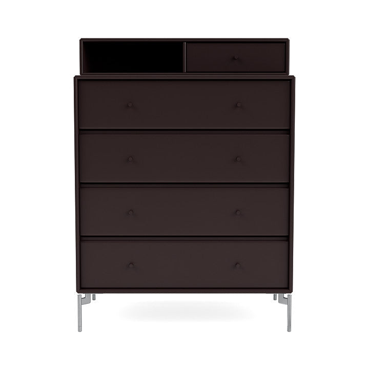 [product_category]-Montana Keep Chest Of Drawers With Legs, Balsamic/Matt Chrome-Montana Furniture-5714322262590-0000KEEP-160-01-MON-2
