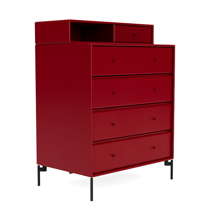 [product_category]-Montana Keep Chest Of Drawers With Legs, Beetroot/Black-Montana Furniture-5714322263016-0000KEEP-165-03-MON-3