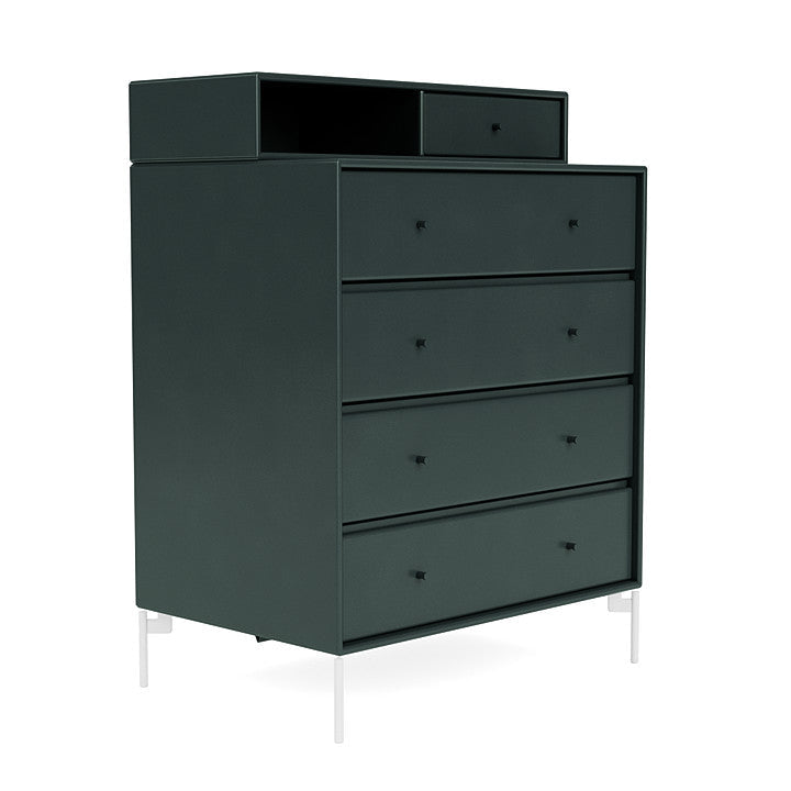 [product_category]-Montana Keep Chest Of Drawers With Legs, Black Jade/Snow White-Montana Furniture-5714322262842-0000KEEP-163-02-MON-3