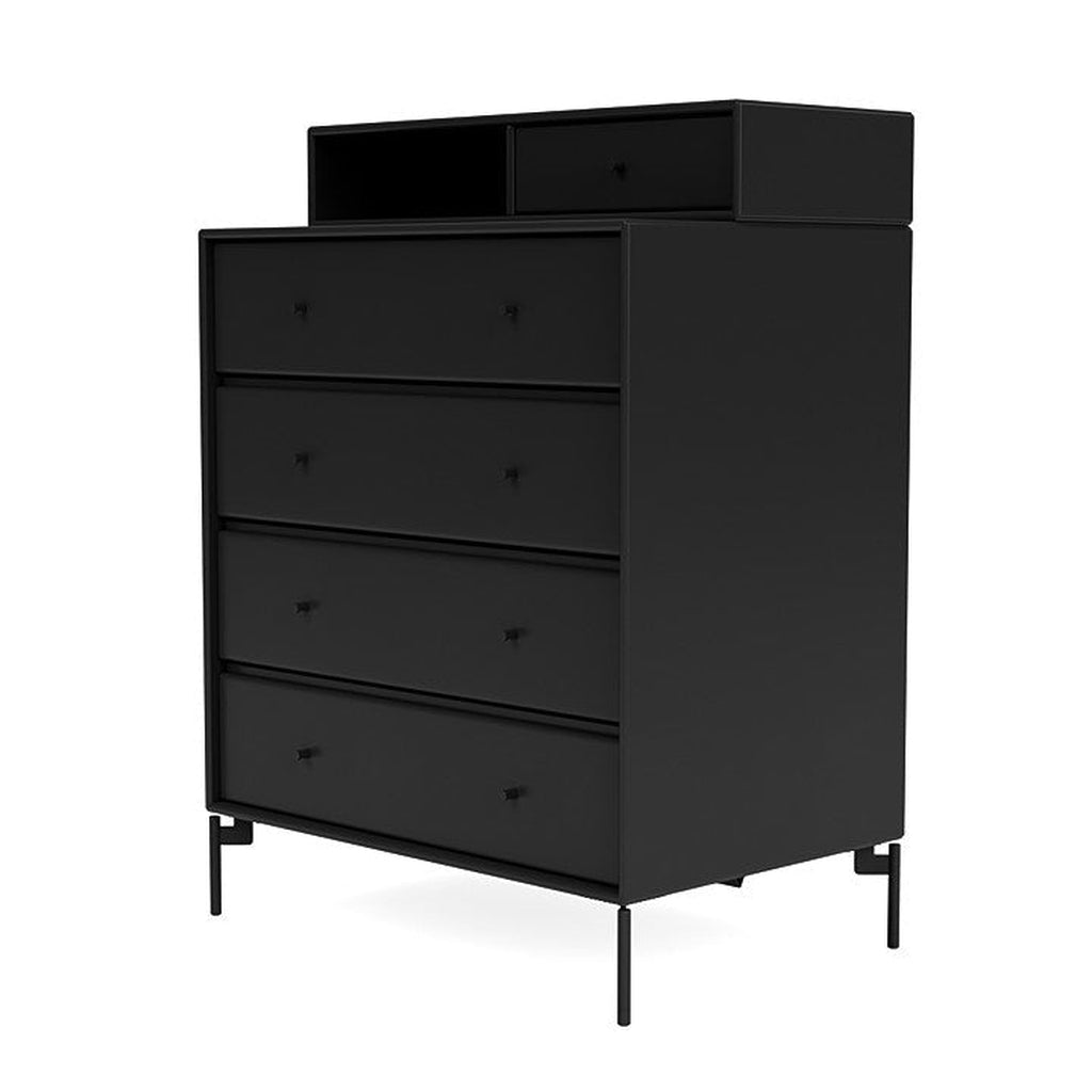 [product_category]-Montana Keep Chest Of Drawers With Legs, Black/Black-Montana Furniture-5714322260374-0000KEEP-05-03-MON-1