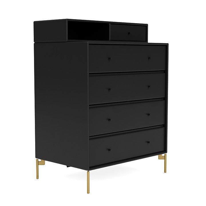 [product_category]-Montana Keep Chest Of Drawers With Legs, Black/Brass-Montana Furniture-5714322260428-0000KEEP-05-09-MON-3