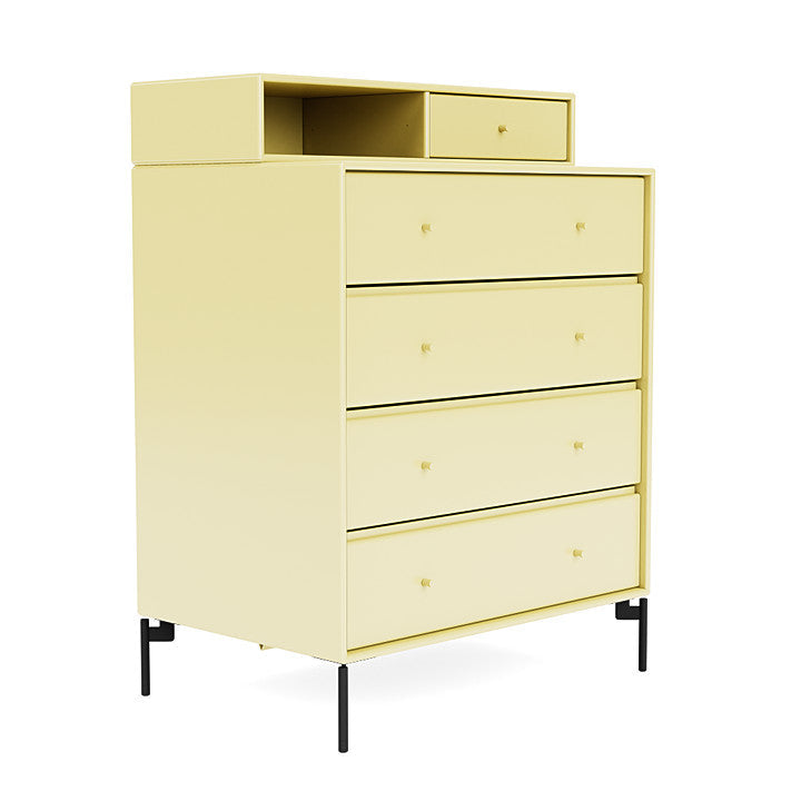 [product_category]-Montana Keep Chest Of Drawers With Legs, Camomile/Black-Montana Furniture-5714322262538-0000KEEP-159-03-MON-3