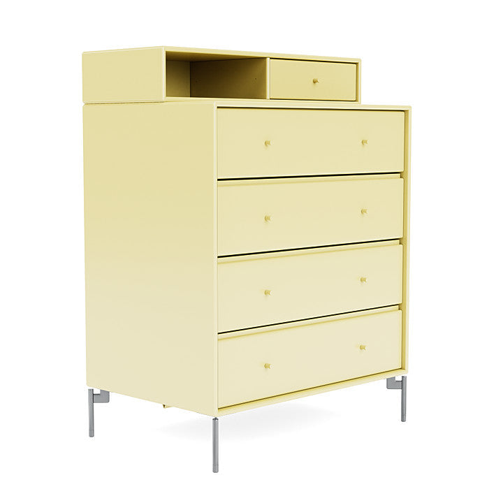 [product_category]-Montana Keep Chest Of Drawers With Legs, Camomile/Matt Chrome-Montana Furniture-5714322262514-0000KEEP-159-01-MON-3