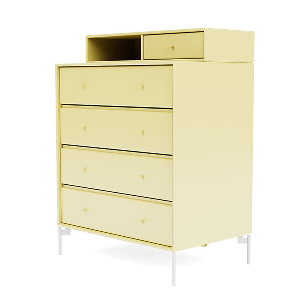 [product_category]-Montana Keep Chest Of Drawers With Legs, Camomile/Snow White-Montana Furniture-5714322262521-0000KEEP-159-02-MON-1
