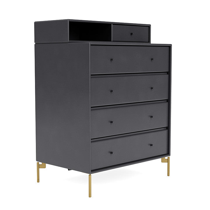 [product_category]-Montana Keep Chest Of Drawers With Legs, Carbon Black/Brass-Montana Furniture-5714322263221-0000KEEP-36-09-MON-3