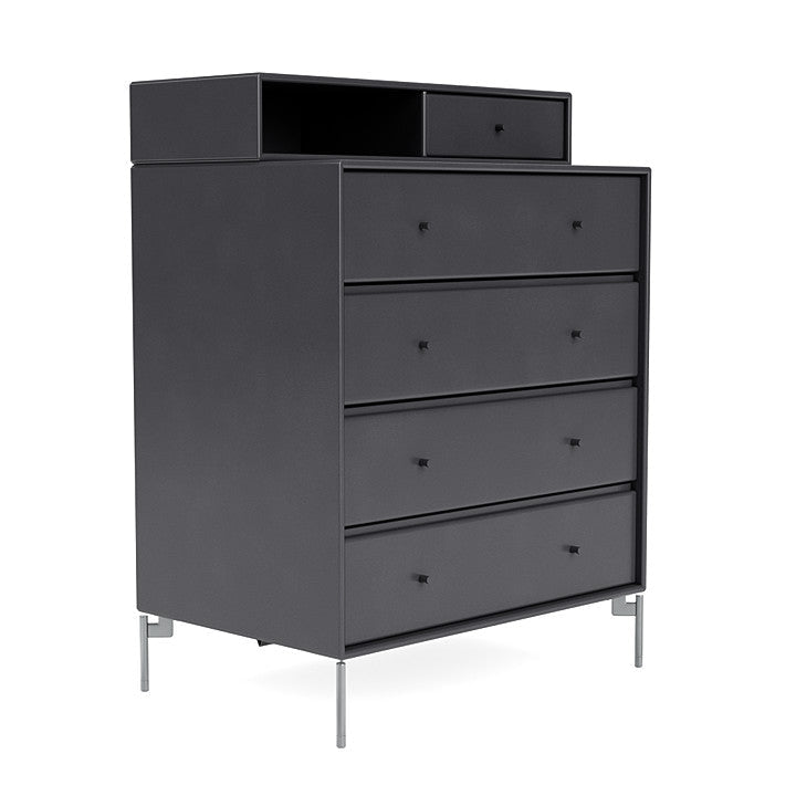[product_category]-Montana Keep Chest Of Drawers With Legs, Carbon Black/Matt Chrome-Montana Furniture-5714322263153-0000KEEP-36-01-MON-3