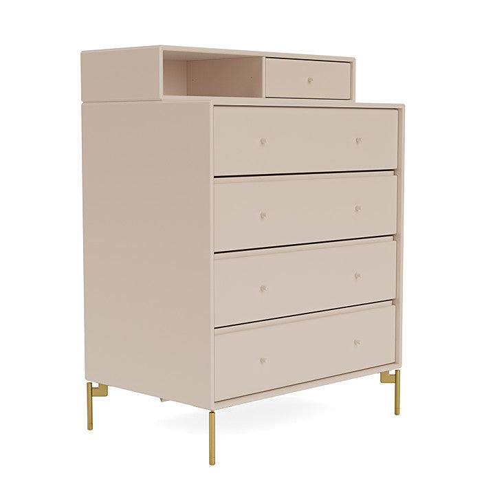 [product_category]-Montana Keep Chest Of Drawers With Legs, Clay/Brass-Montana Furniture-5715288346539-0000KEEP-168-09-MON-3