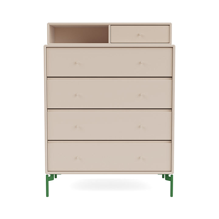 [product_category]-Montana Keep Chest Of Drawers With Legs, Clay/Parsley-Montana Furniture-5715288346577-0000KEEP-168-13-MON-2