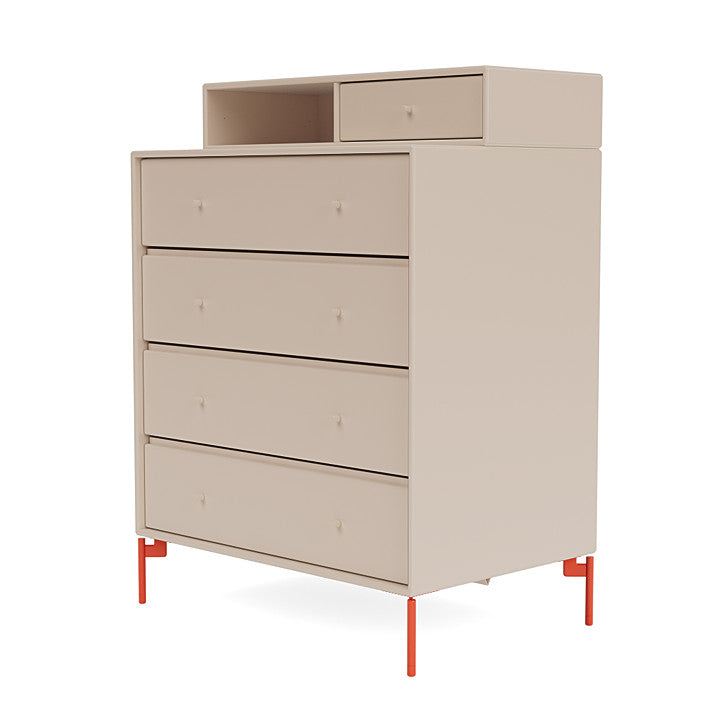 [product_category]-Montana Keep Chest Of Drawers With Legs, Clay/Rosehip-Montana Furniture-5715288346553-0000KEEP-168-11-MON-1