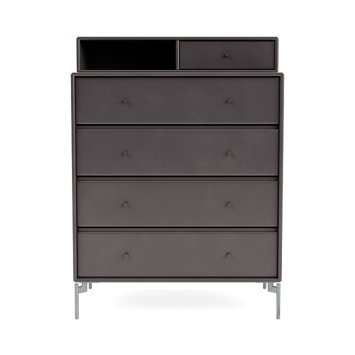 [product_category]-Montana Keep Chest Of Drawers With Legs, Coffee/Matt Chrome-Montana Furniture-5714322263078-0000KEEP-35-01-MON-2