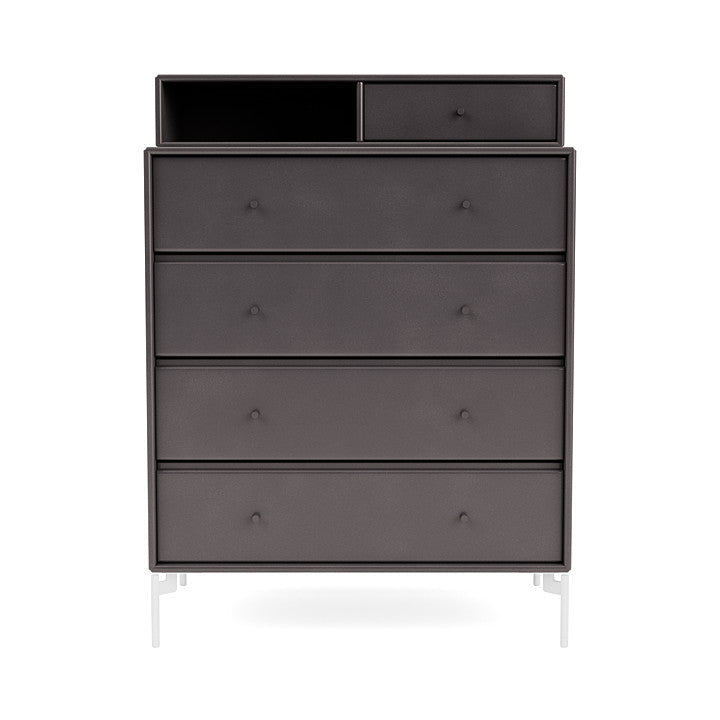 [product_category]-Montana Keep Chest Of Drawers With Legs, Coffee/Snow White-Montana Furniture-5714322263085-0000KEEP-35-02-MON-2