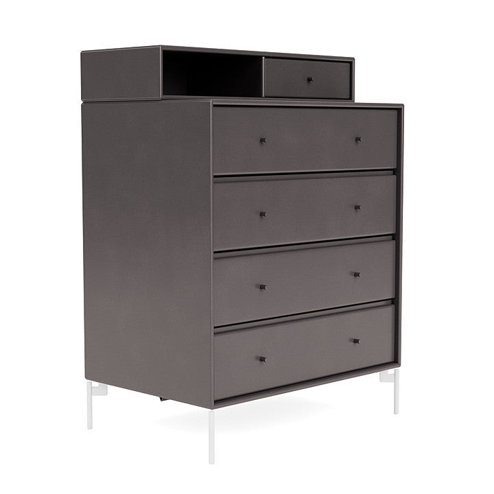 [product_category]-Montana Keep Chest Of Drawers With Legs, Coffee/Snow White-Montana Furniture-5714322263085-0000KEEP-35-02-MON-3