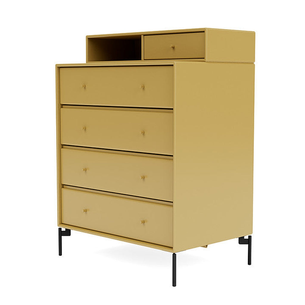[product_category]-Montana Keep Chest Of Drawers With Legs, Cumin/Black-Montana Furniture-5714322262378-0000KEEP-157-03-MON-1