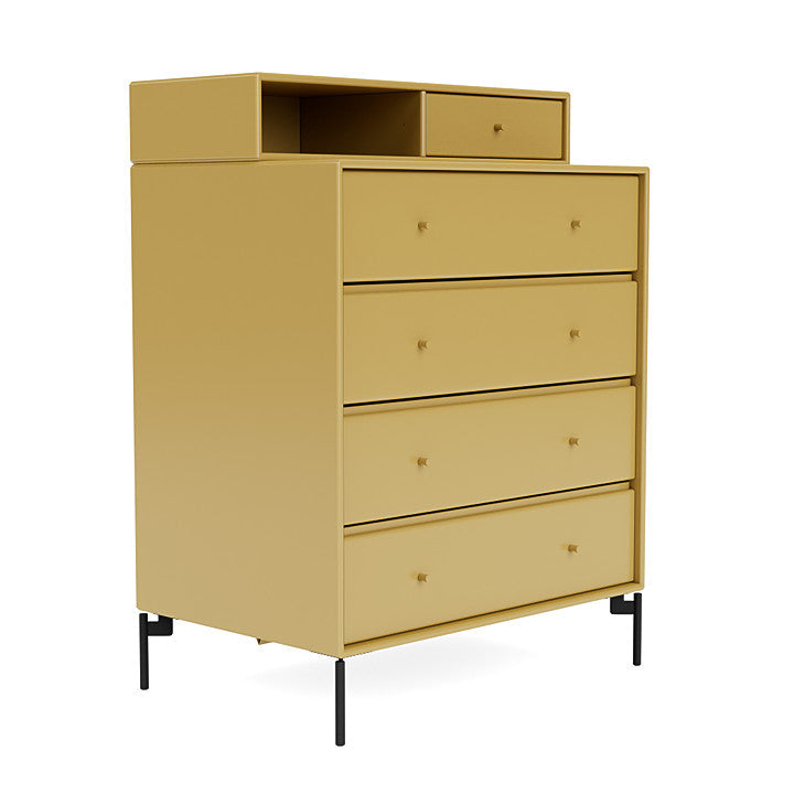 [product_category]-Montana Keep Chest Of Drawers With Legs, Cumin/Black-Montana Furniture-5714322262378-0000KEEP-157-03-MON-3