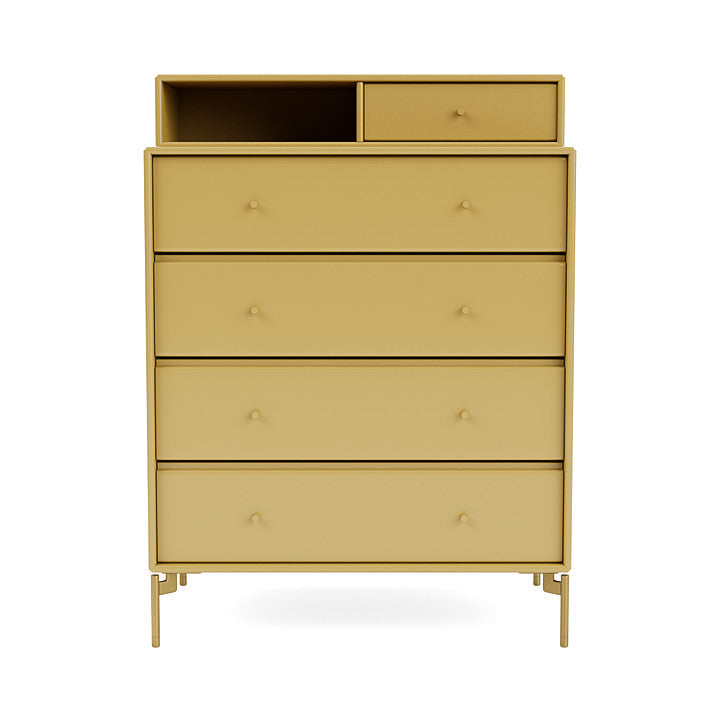 [product_category]-Montana Keep Chest Of Drawers With Legs, Cumin/Brass-Montana Furniture-5714322262422-0000KEEP-157-09-MON-2