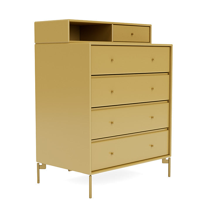 [product_category]-Montana Keep Chest Of Drawers With Legs, Cumin/Brass-Montana Furniture-5714322262422-0000KEEP-157-09-MON-3