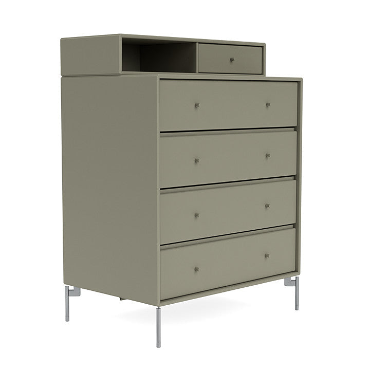 [product_category]-Montana Keep Chest Of Drawers With Legs, Fennel/Matt Chrome-Montana Furniture-5714322261395-0000KEEP-144-01-MON-3