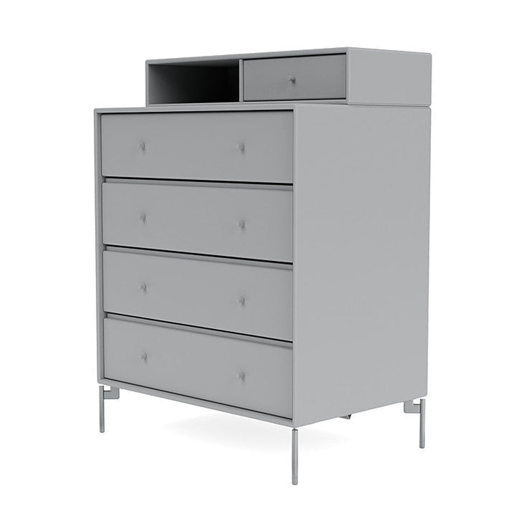 [product_category]-Montana Keep Chest Of Drawers With Legs, Fjord/Matt Chrome-Montana Furniture-5714322260190-0000KEEP-02-01-MON-1